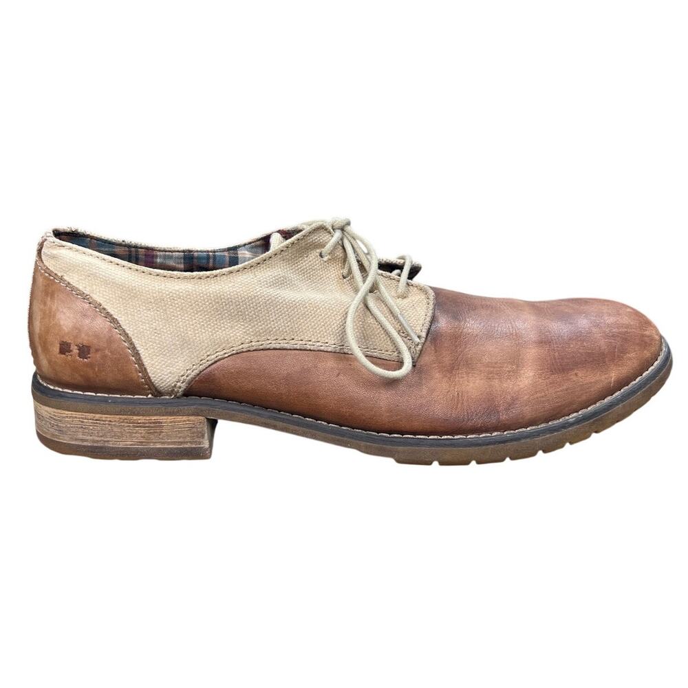 Bed Stu Men’s Repeal Two Tone Brown Leather Oxford Size US 10.5
